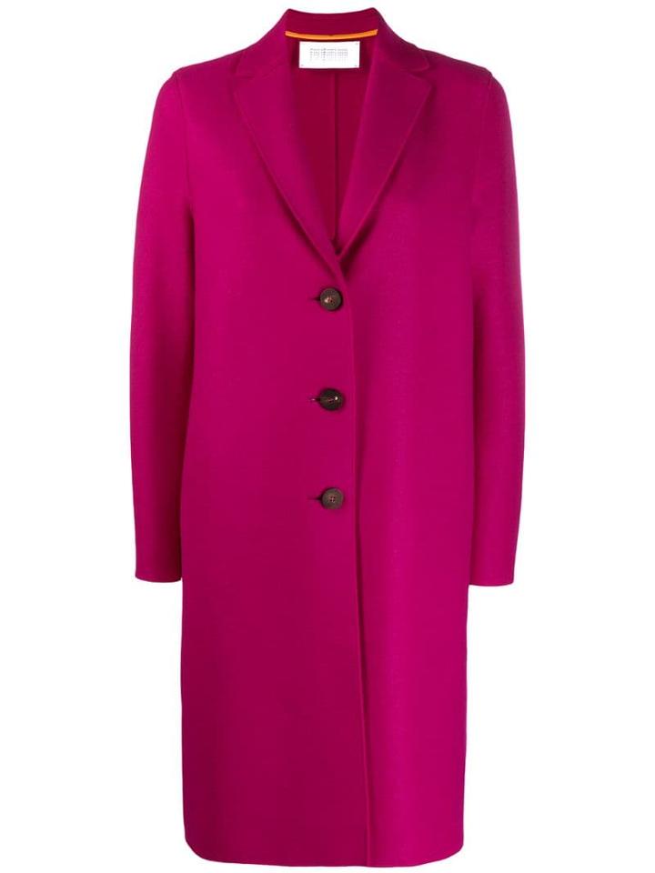 Harris Wharf London Button Up Coat - Purple