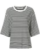 Philosophy Di Lorenzo Serafini Striped Regular-fit T-shirt - Black