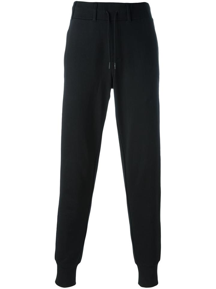 Y-3 Cuffed Sweatpants, Men's, Size: Large, Black, Cotton