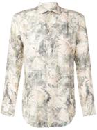 Etro Leaf Print Shirt - Neutrals