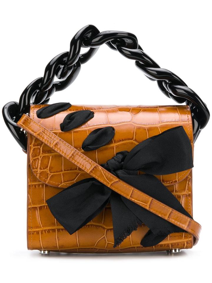 Marques'almeida Chunky Chain Tote Bag - Brown