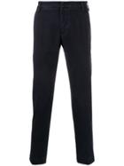 Entre Amis Vintage Wash Cropped Chinos - Blue