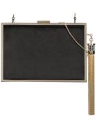 Monique Lhuillier Tassel Detail Minaudière - Black