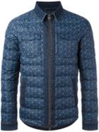 Etro Denim Trim Padded Jacket, Men's, Size: Small, Blue, Polyamide/feather Down