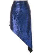 Iro Asymmetric Sequinned Skirt - Blue