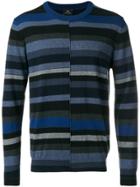 Ps By Paul Smith Horizontal Stripe Sweater - Blue