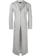 Comme Des Garçons Pre-owned Long Zipped Hoodie - Grey