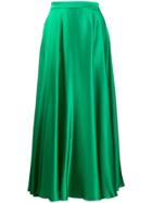 Msgm Full Maxi Skirt - Green