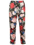 Erdem Cropped Floral Print Trousers - Black