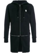 Alexander Mcqueen - Double Zip Longline Hoodie - Men - Cotton/polyester - M, Black, Cotton/polyester