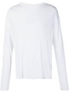 Amiri Distressed Long Sleeve T-shirt - White