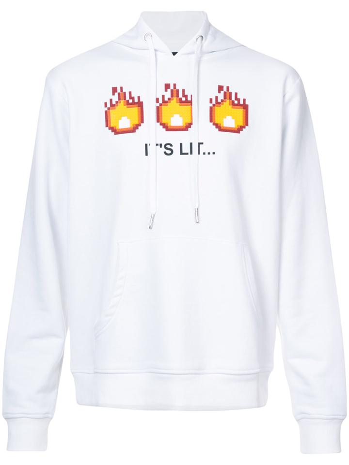 Mostly Heard Rarely Seen 8-bit It's Lit Hoodie - White