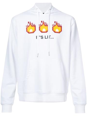 Mostly Heard Rarely Seen 8-bit It's Lit Hoodie - White