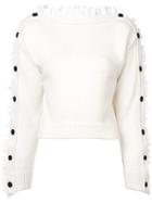 Philosophy Di Lorenzo Serafini Lace Button Detail Sweater - Nude &
