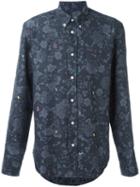 Kenzo 'tanami' Embroidered Shirt, Men's, Size: 40, Black, Cotton