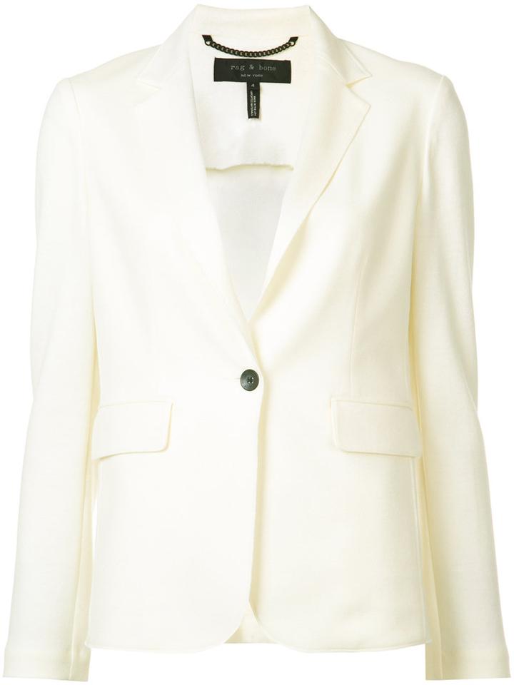 Rag & Bone Club Blazer, Women's, Size: 4, White, Wool