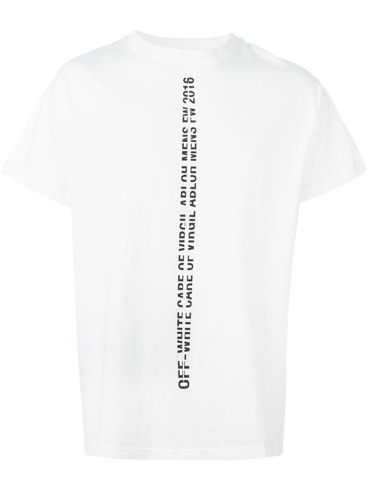 Off-white Front Cut Print T-shirt