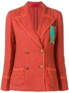 The Gigi Fitted Jacket - Red