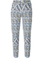 Tory Burch Geometric Print Trousers