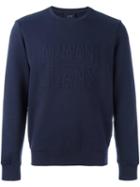 Armani Jeans Embossed Logo Sweatshirt