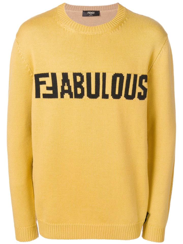 Fendi Fabulous Sweater - Yellow & Orange