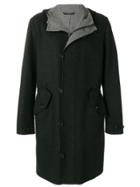 Z Zegna Hooded Coat - Black