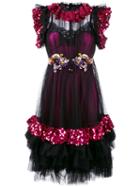 Dolce & Gabbana - Sequin Embellished Dress - Women - Silk/cotton/polyamide/spandex/elastane - 40, Women's, Black, Silk/cotton/polyamide/spandex/elastane