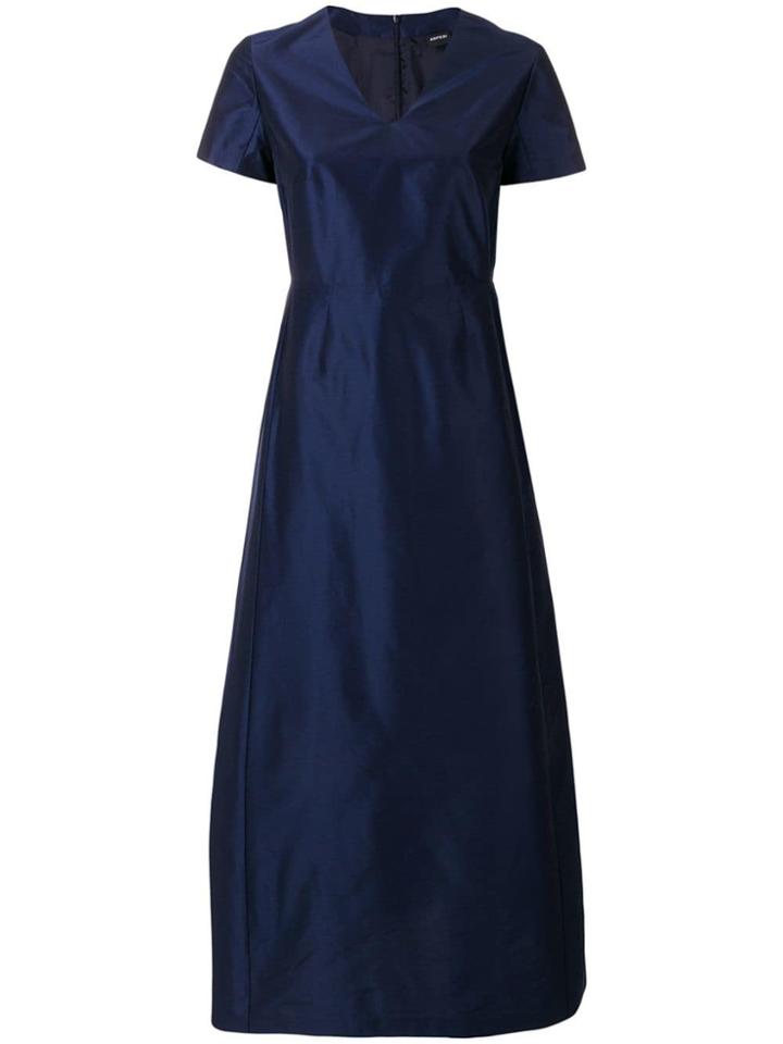 Aspesi Structured Flared Dress - Blue