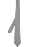 Burberry Classic Cut Graphic Silk Wool Jacquard Tie - Grey