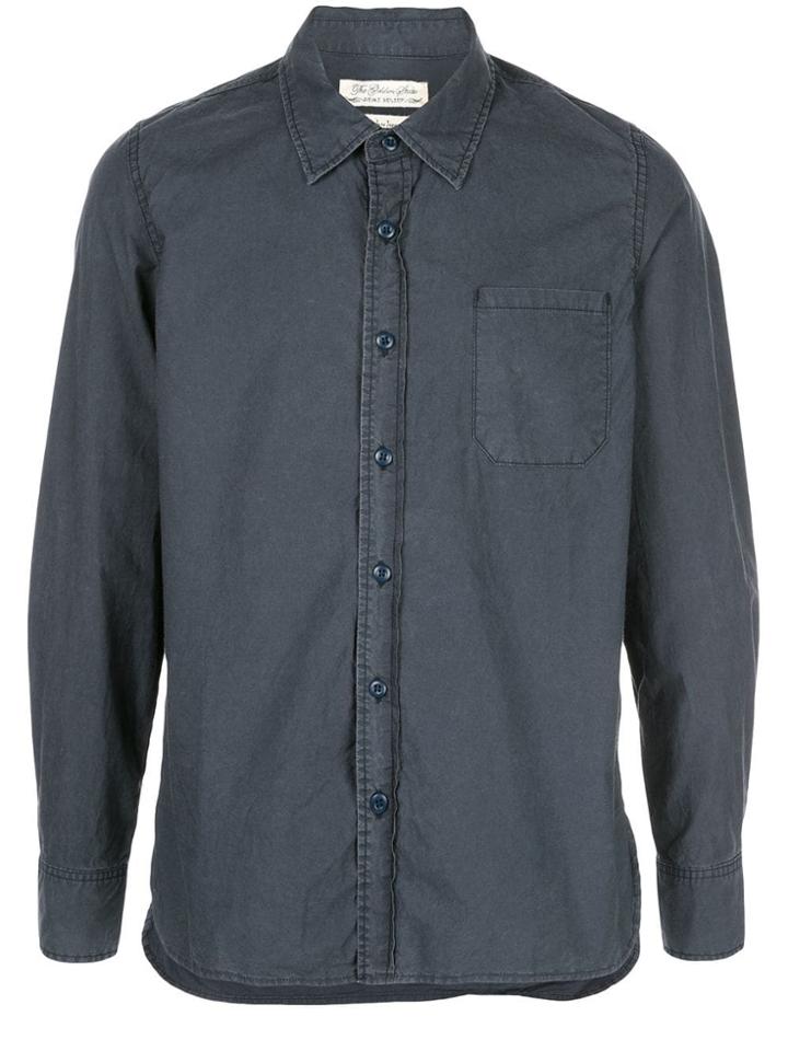 Remi Relief Button-up Shirt - Blue