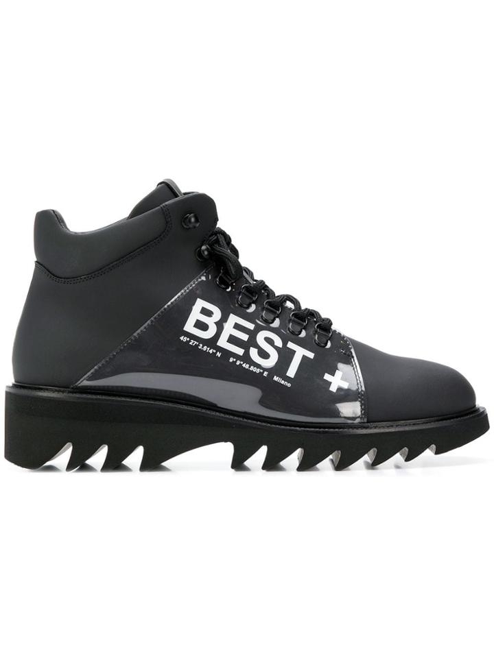 Moreschi Ridged Sole Boots - Black
