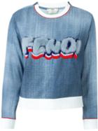 Fendi Fur Logo Sweatshirt