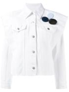 Mm6 Maison Margiela Patch Shirt Jacket - White