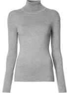Gabriela Hearst Roll Neck Sweatshirt, Women's, Size: Xs, Grey, Cashmere/nylon/spandex/elastane