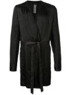 Rick Owens Larry Belted Coat - Black