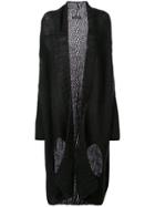 Ann Demeulemeester Asymmetric Cardigan - Black
