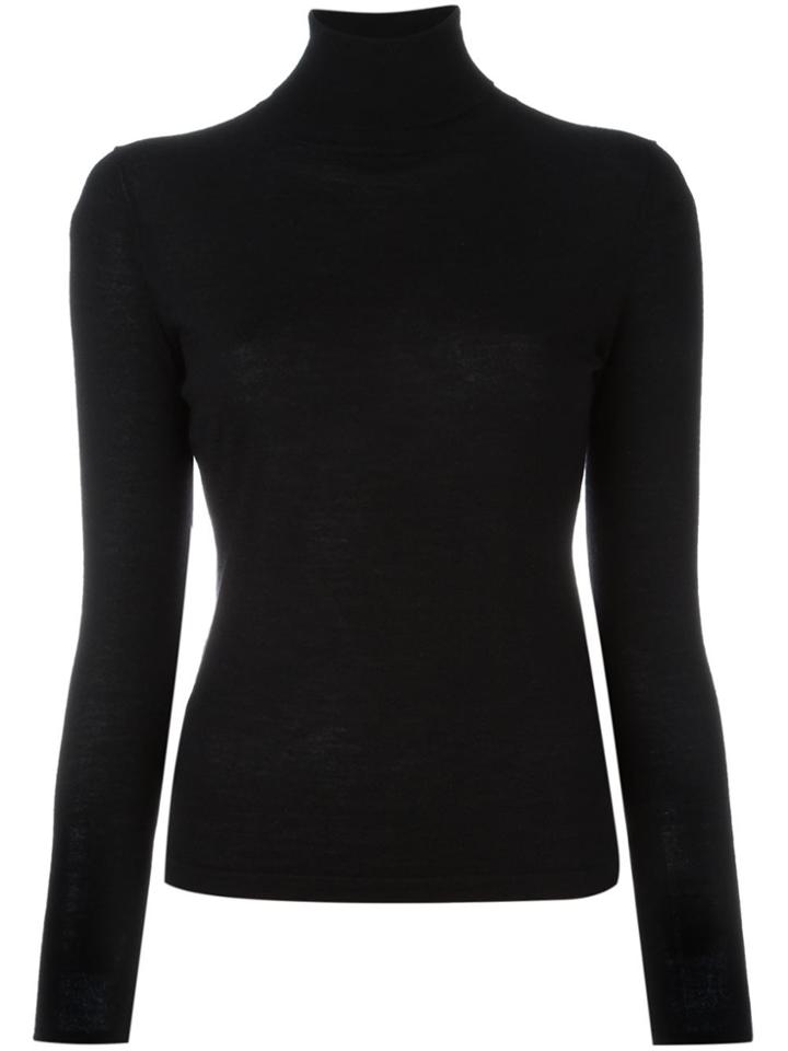 N.peal Cashmere Roll Neck Jumper - Black