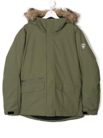 Rossignol Kids Teen Short Parka Jacket - Green