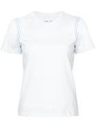 Derek Lam 10 Crosby Mixed Media Tee - White