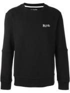 Blood Brother Embroidered Logo Sweater - Black