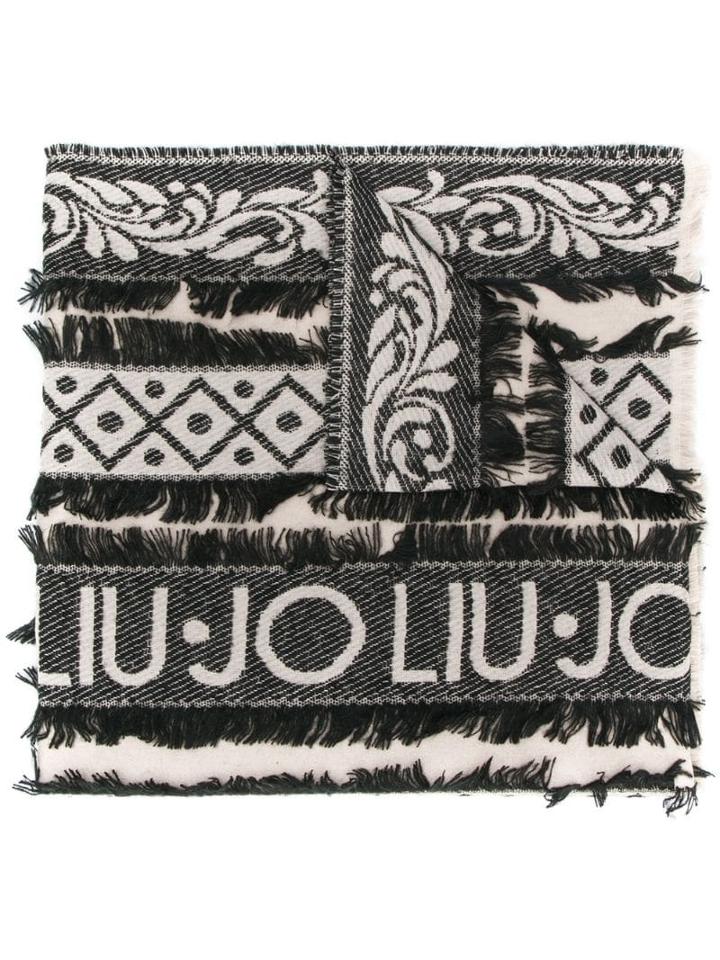 Liu Jo Logo Scarf - Neutrals