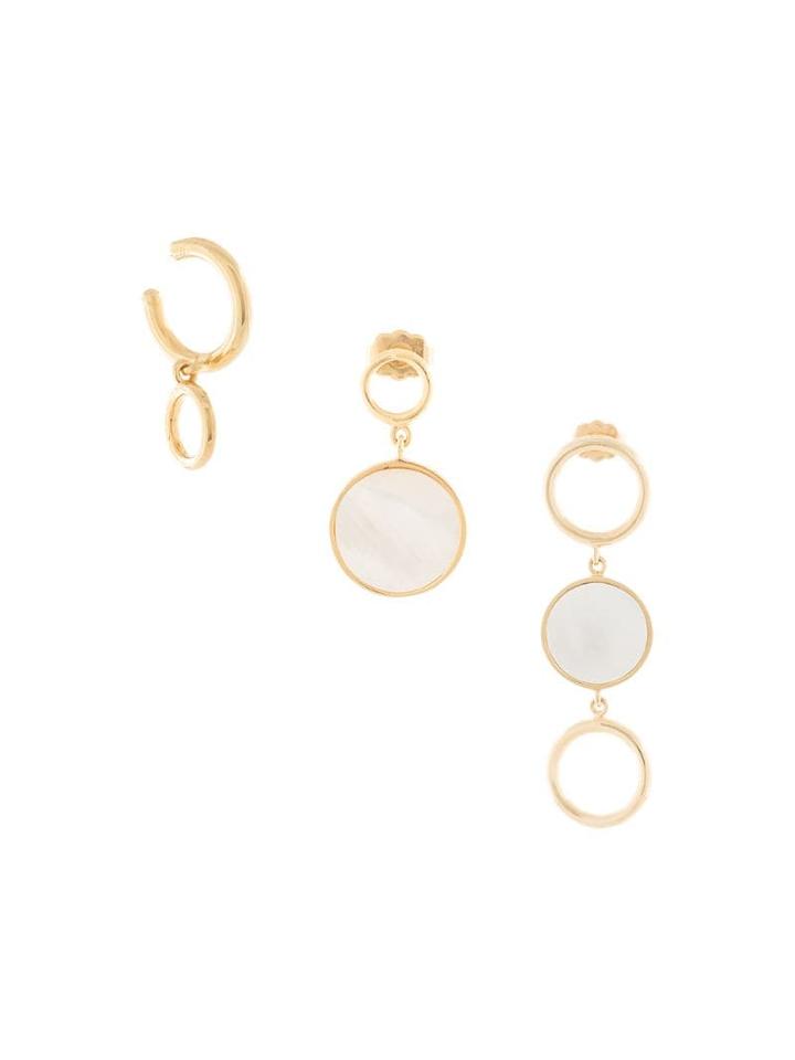 Joanna Laura Constantine Tribale Step Of 3 Earrings - White