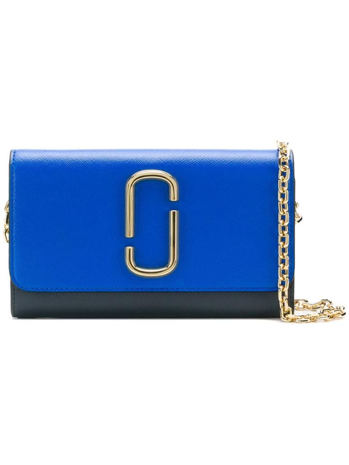 Marc Jacobs Double J Leather Wallet - Blue