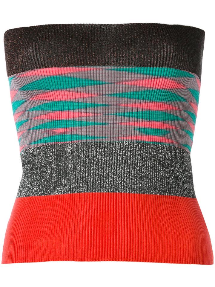 Missoni - Striped Knit Top - Women - Polyester/cupro/viscose - One Size, Polyester/cupro/viscose