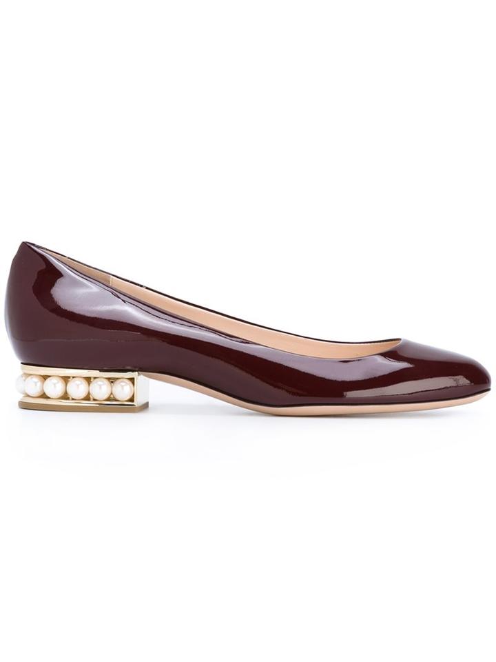 Nicholas Kirkwood Embellished Low Heel Pumps