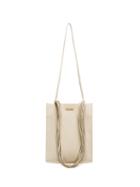 Jacquemus Cream A4 Leather Tote Bag - White