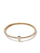 As29 18kt Yellow Gold Calvet Large Pear Illusion Diamond Bangle