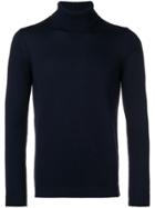 Nuur Roll-neck Fitted Sweater - Blue