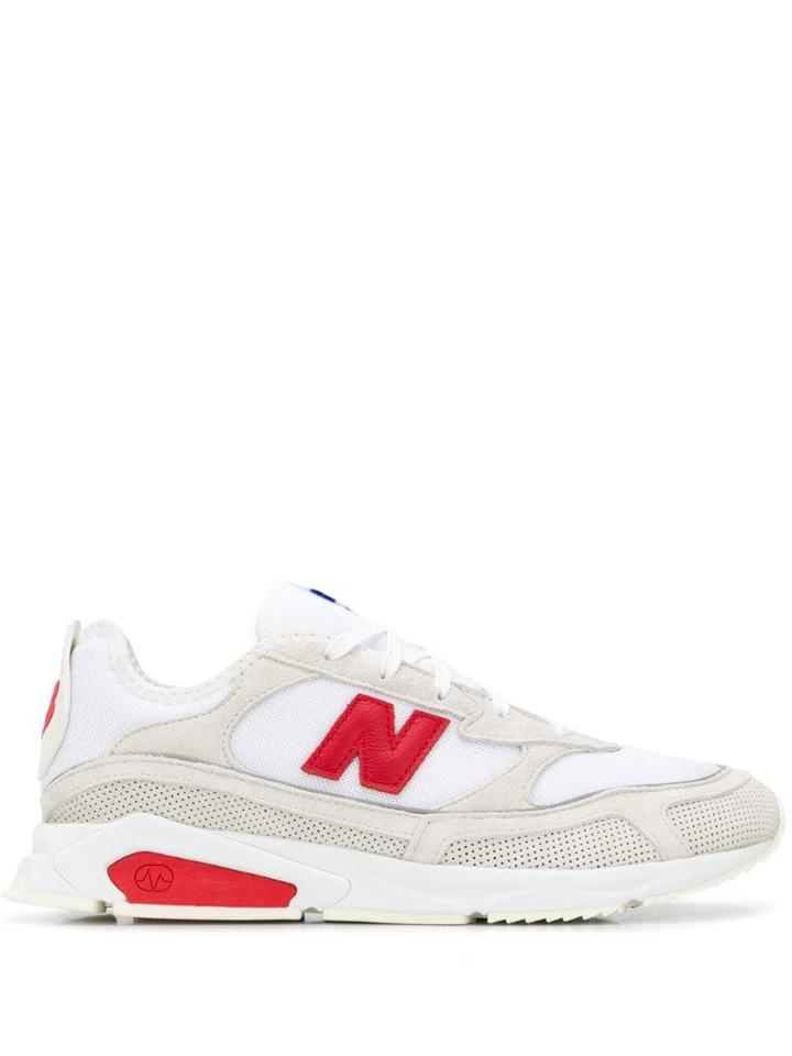 New Balance Lace-up Logo Sneakers - White