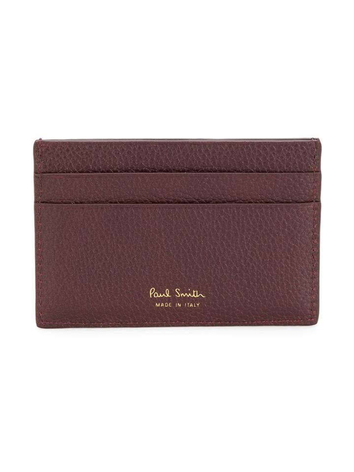 Paul Smith Bright Stripe Webbing Credit Card Holder - Brown